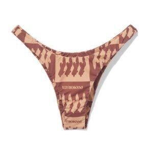 iNAMORATA Orpheus Bikini Bottom - Brown Check
